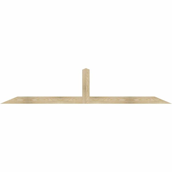 Ekena Millwork Portland Rough Sawn Timber Gable Bracket, Douglas Fir, 96"W x 20"H x 2"D x 4"F, 5/12 Pitch GBW096X20X0204POR00RDF - main